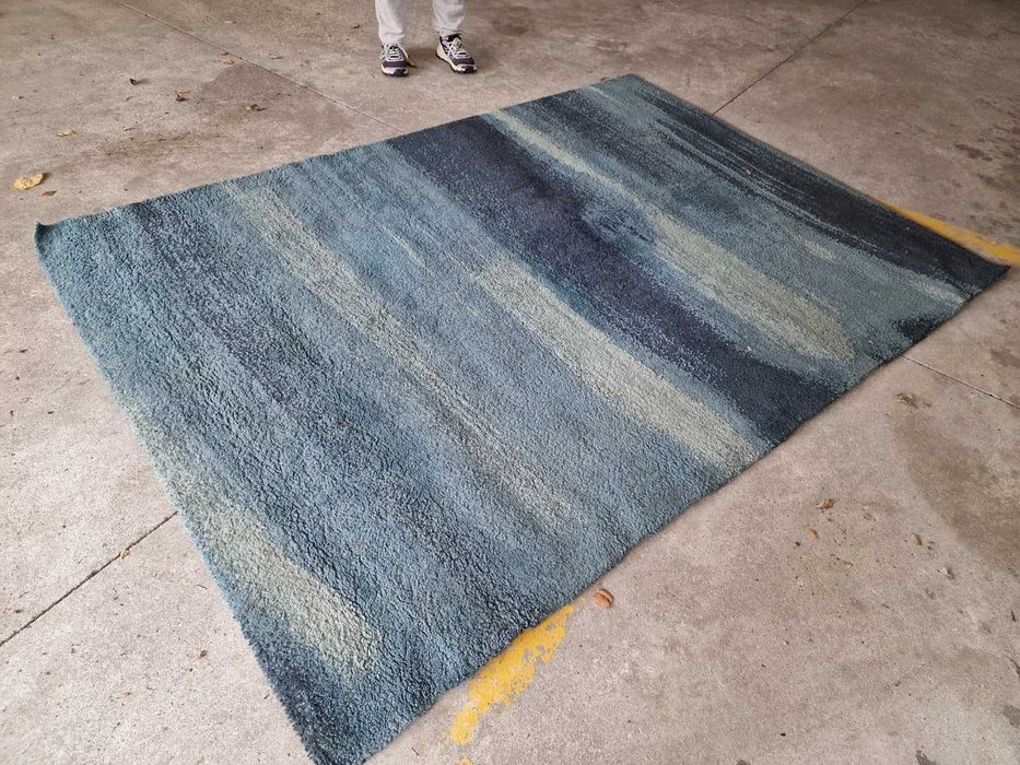 Tapete Azul 170x240cm Como Novo (Só precisa limpeza)