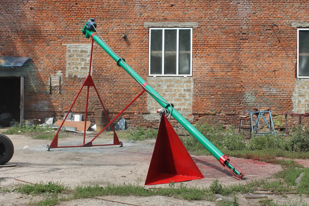 Шнековый погрузчик, погрузчик конвейер для зерна, шнек