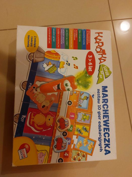 Liscianigiochi Karotka 10 Gier edukacyjnych z interaktywną marcewką