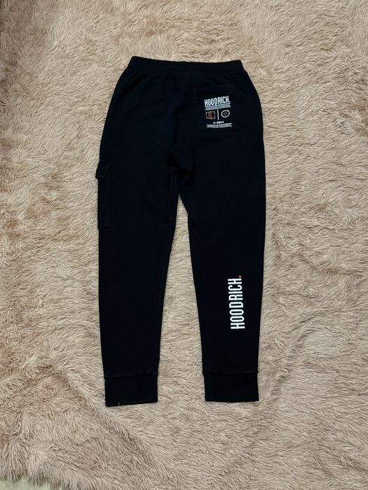 Чёрные спортивные штаны hoodrich худрич оригинал big logo m