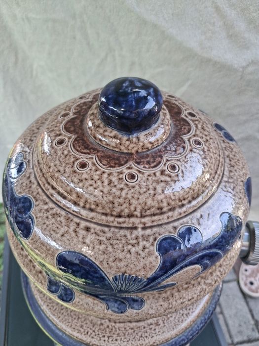 Piekny, CERAMICZNY, rustykalny NALEWAK do piwa