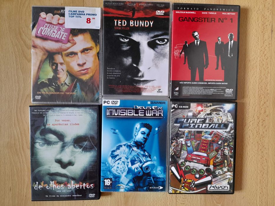 Filmes DVD, Ted Bundy, Clube de Combate etc