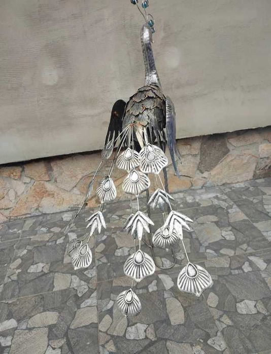 Metalowy paw,ozdoba do ogrodu,na balkon,vintage