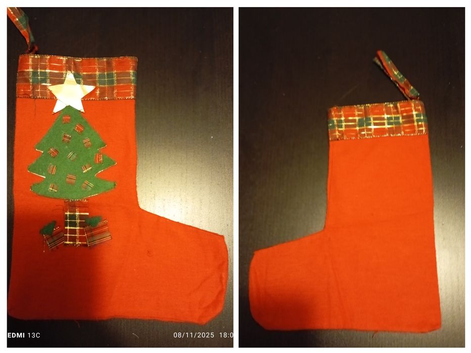 Botas de natal artesanais