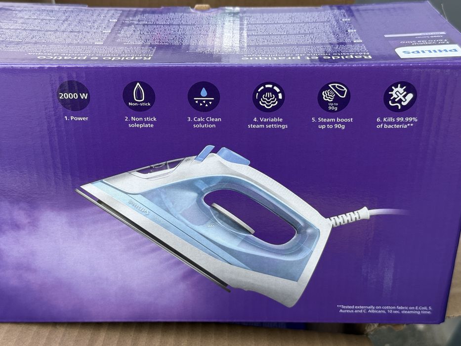Philips DST1030/20 Żelazko parowe 2000W biało niebieskie, nowe, Wrocław