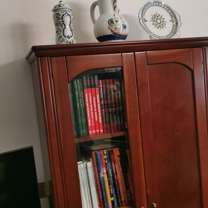 Movel para livros e outros em madeira macica tamanho 1.74m de altura, 55cm de largura e 52 de profundidade