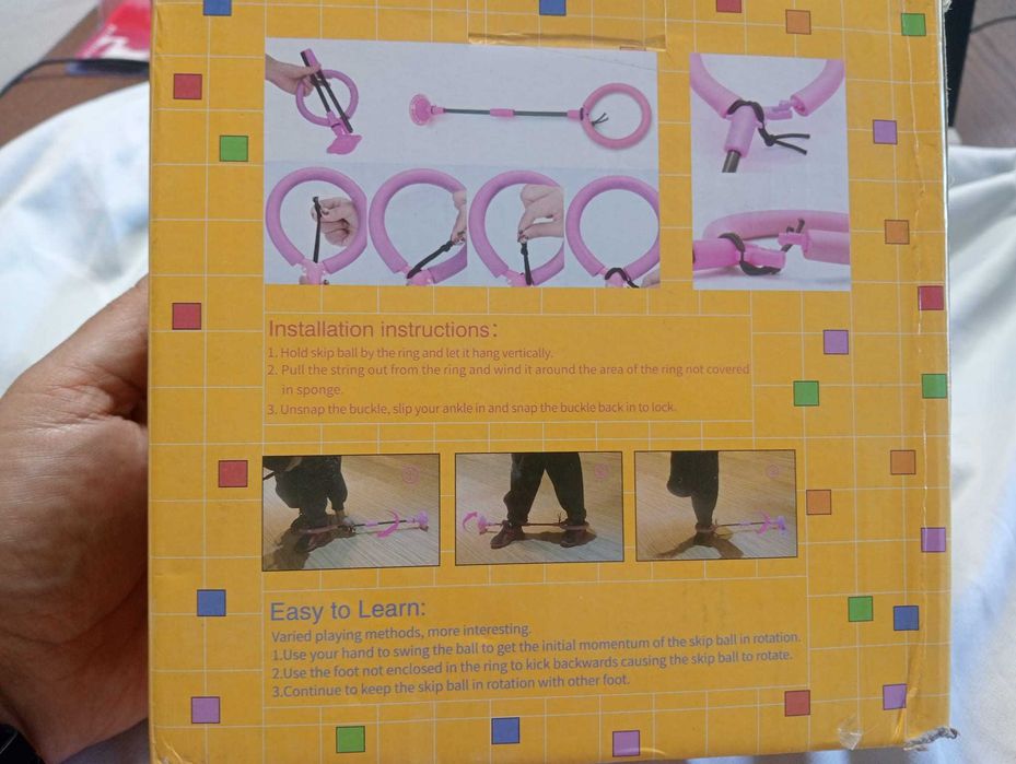 Bola de Salto de Tornozelo Infantil Chimoo - Com Luzes LED