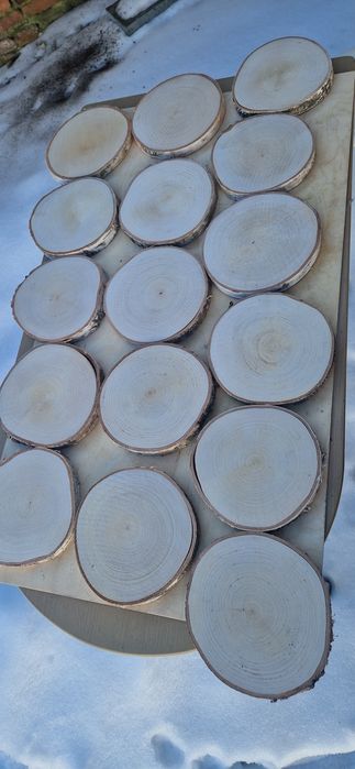 Drewniane krążki do graweru