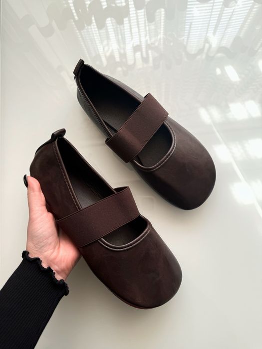 Трендові жіночі балетки бордо‼️р.38 (24,5 см)