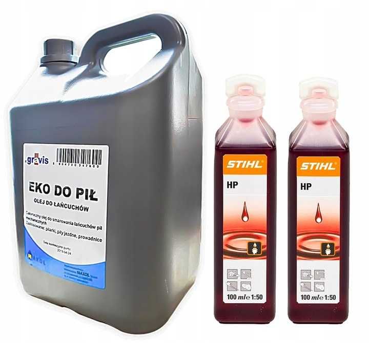 Piła spalinowa pilarka łańcuchowa 3,5KM do drewna mocna + olej