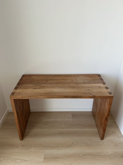 Mesa de madeira maciça 120x80cm