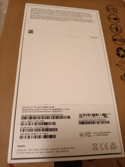 CAIXA do iPhone  11 64GB