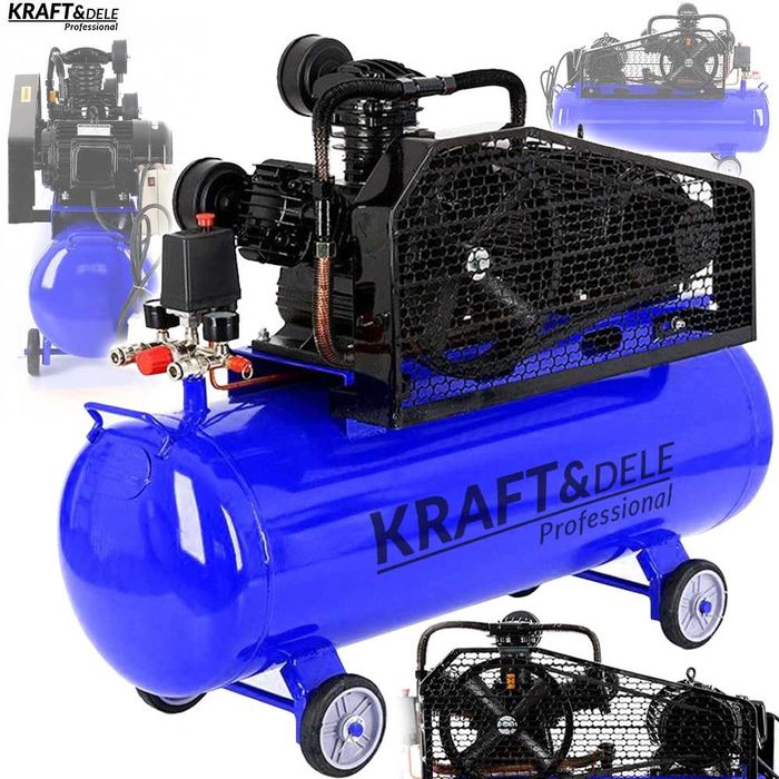 KRAFT&DELE Kompresor Olejowy Sprężarka 8Bar 200l 400v 6,5km KD4064