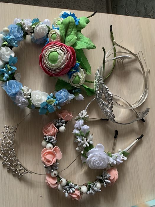 Обручі украінські, святкові, нарядні, заготовки , діадема , корона