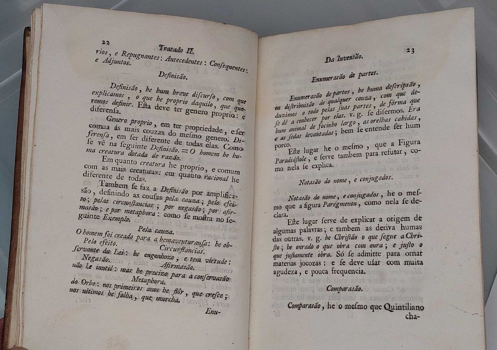 Compendio rhetorico (1794): um livro com uma história curiosa...