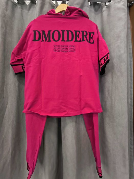 Różowy komplet dresowy DMOIDERE M – wygoda i styl w jednym! #301