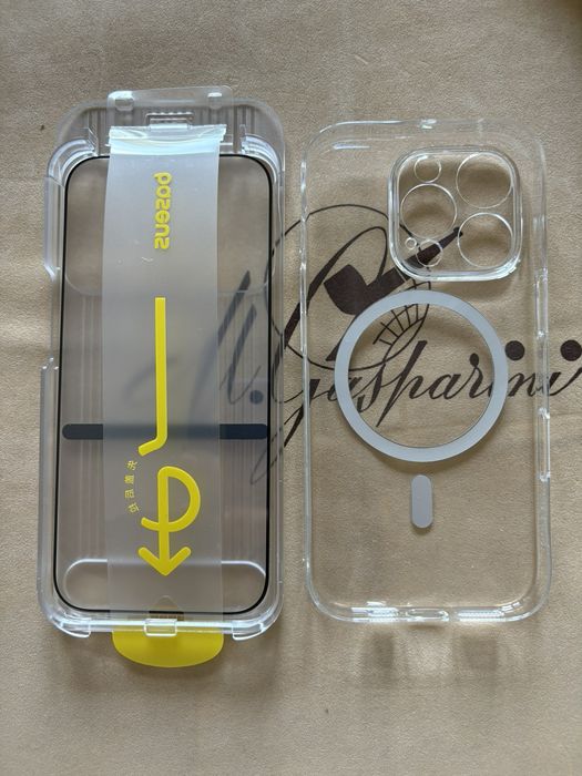 Capa magnética + Película de vidro para iPhone 16 Pro