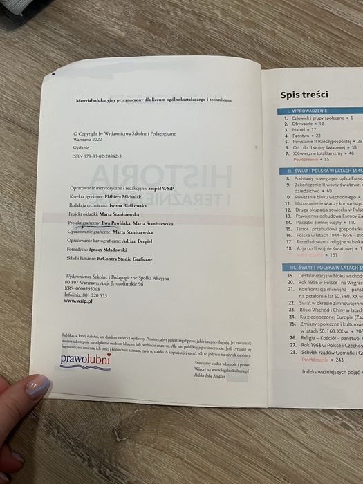 Podręcznik historia i terazniejszość 1