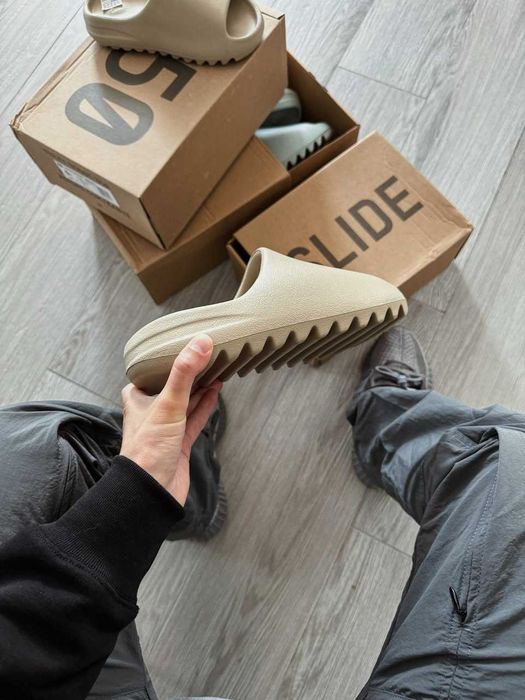 Шльопанці Adidas Yeezy Slide Pure premium капці
