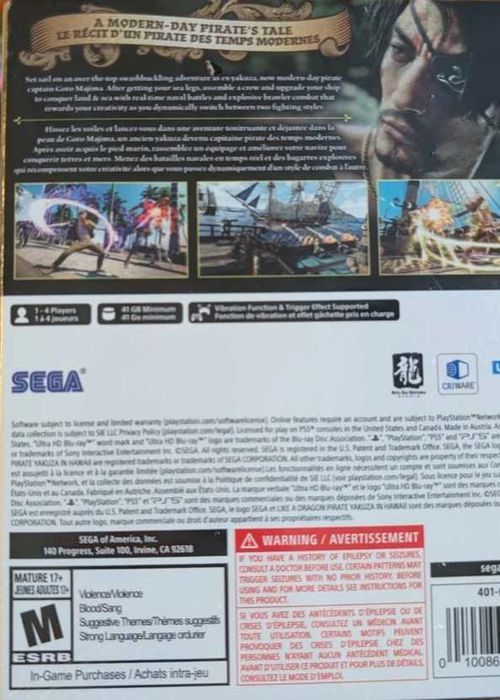 Yakuza pirates collectors edition selado ps5
