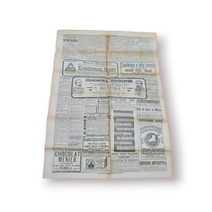 Jornal “Il Secolo” – Edição de 26/27 Setembro 1895 (Milão)