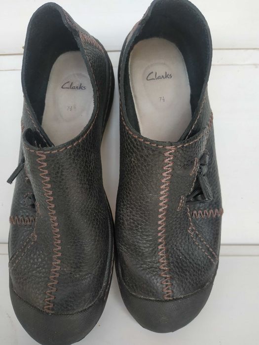 Clarks мокасины слипоны кожа 41,5р.