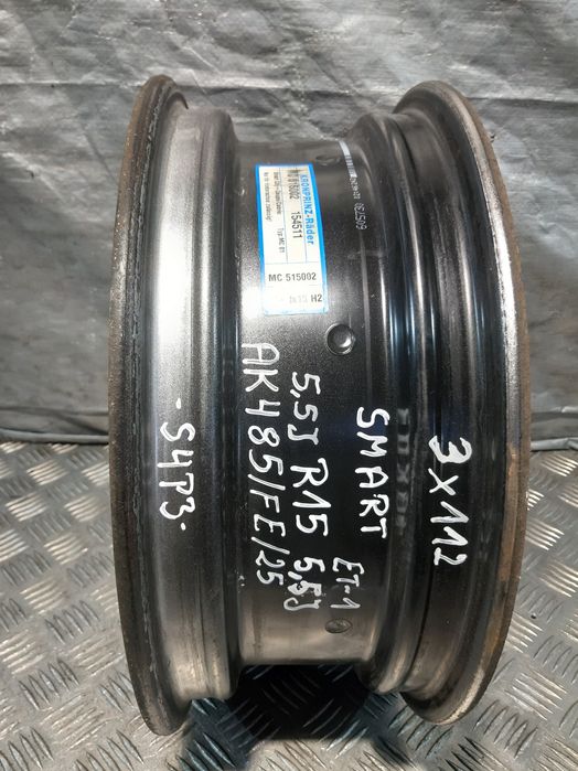 Felga Stalowa 1X Smart City Coupe R15 Et -1 5,5J 3X112 Mc515002