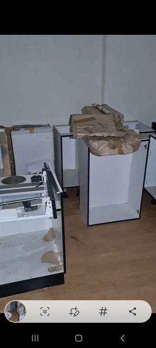 szafki kuchenne kpl z czarnymi frontami 11 szt OKAZJA