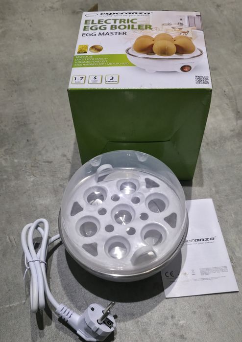 Jajowar elektryczny  mozliwosc gotowania od 1 do 7 jajek jednoczesnie