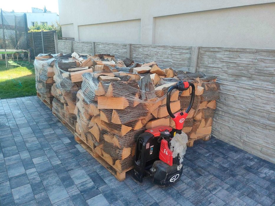 !! PROMOCJA !! - Drewno kominkowe [ układane na paletach ]