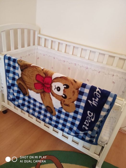 Ліжечко дитяче біле