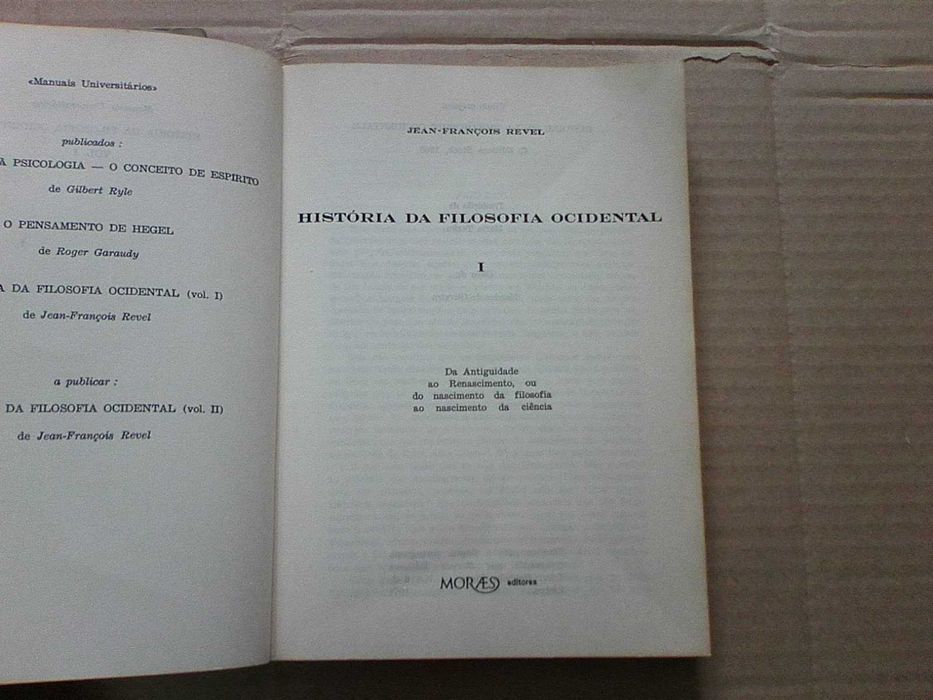 História da Filosofia Ocidental I e II