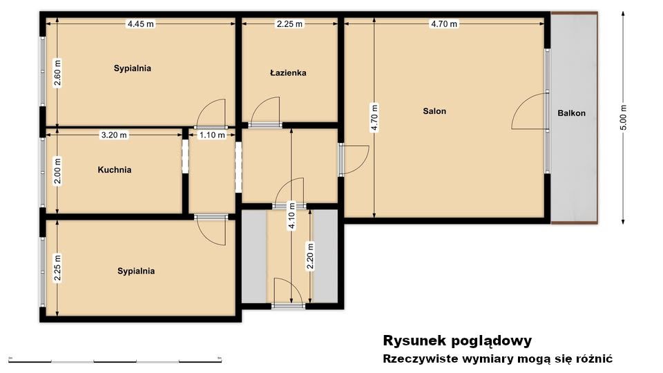 Mieszkanie 3 pokojowe na os.Wojska Polskiego