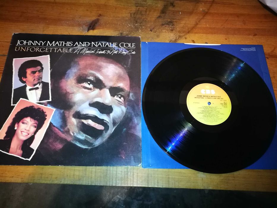 Johnny Mathis and Natalie Cole-Unforgettable-Trib To Nat King Cole  LP