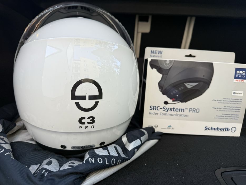 Kask Schuberth c 3 pro z systemem rider cardo bluetooth Schuberth