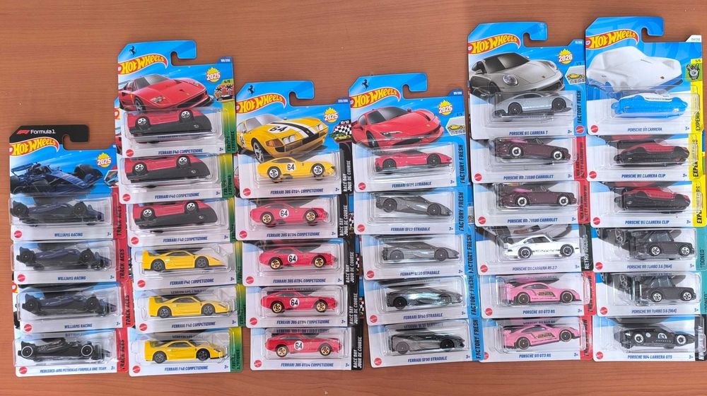 Hot Wheels Ferrari, Porsche, Formula 1