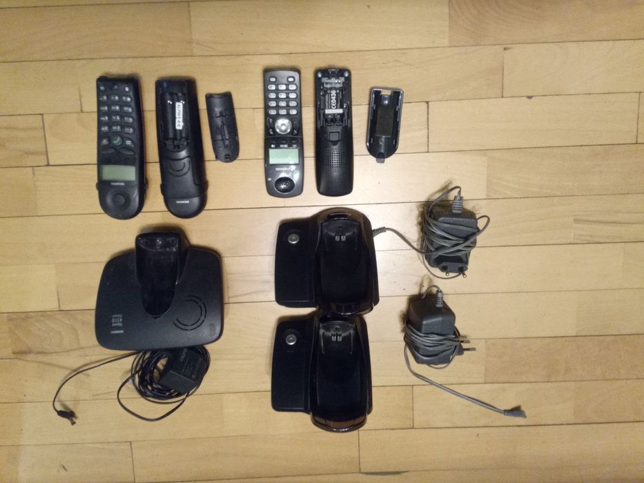 Stacje i telefony bezprzewodowe Siemens i Panasonic uszkodzone