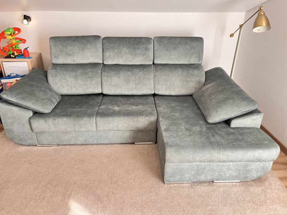 Sofa com chaise COMO NOVO