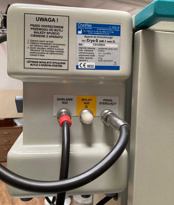 używany aparat do kriochirurgii Metrum CryoFlex