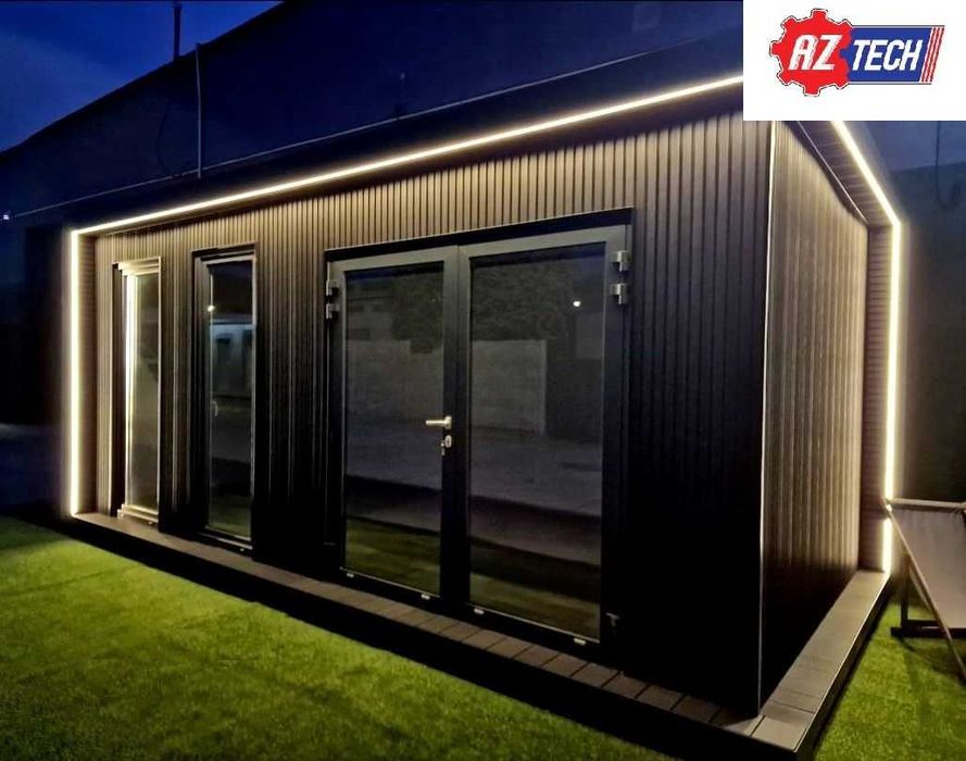 Pawilon ogrodowy / Przeszklone biuro 6,0 x 3,0 m z dostawą