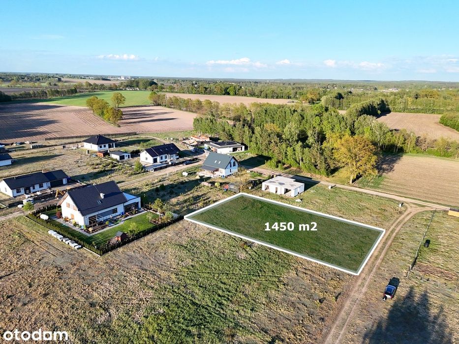 Działka o pow.1450m2 w otulinie lasu! Liszkowice