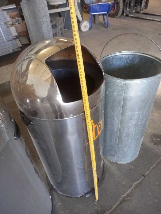 lote 4 caixotes do lixo em inox