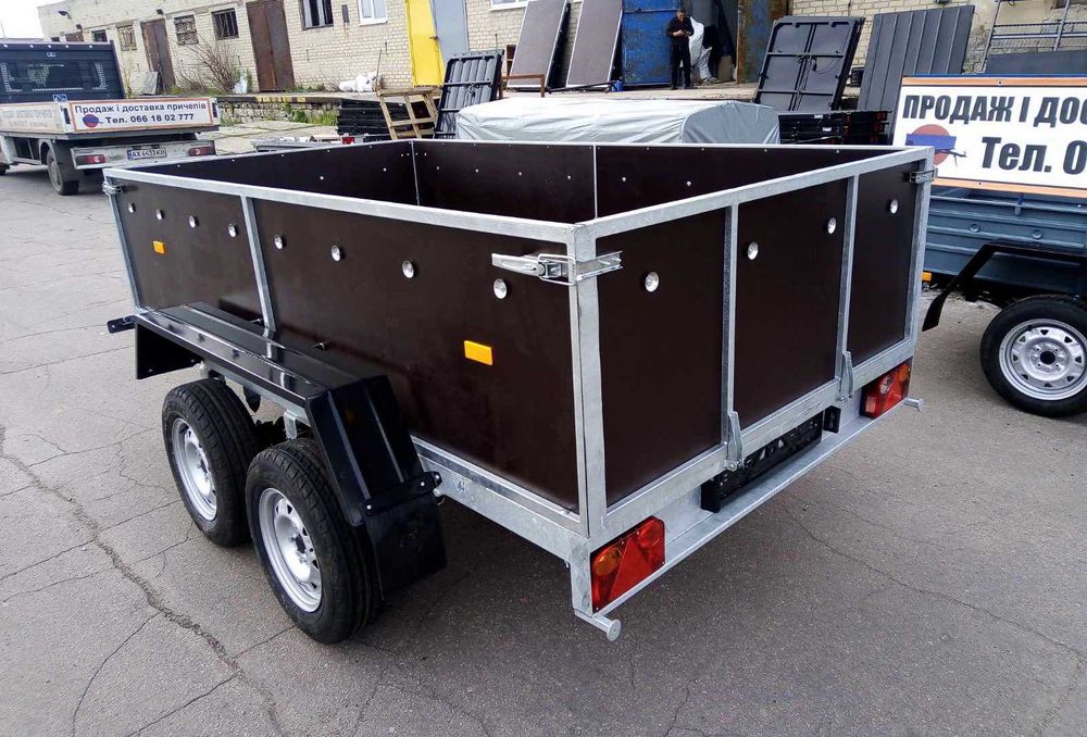 Автомобільний Легковий Двохосний Причіп. Посилений. Будь-якого розміру