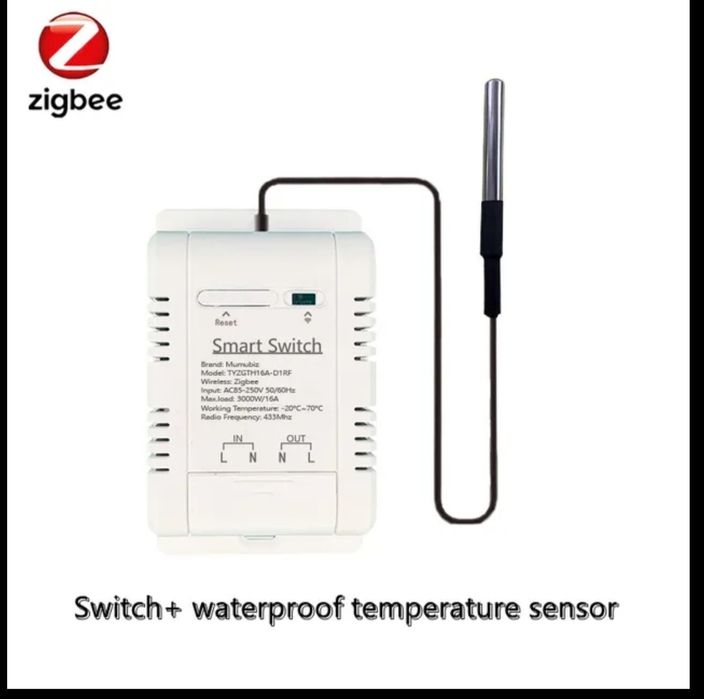 Zigbee smart, умнный терморегулятор, таймер