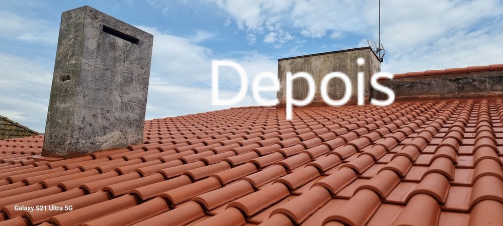 Limpeza telhado, rectificação, substituição etc