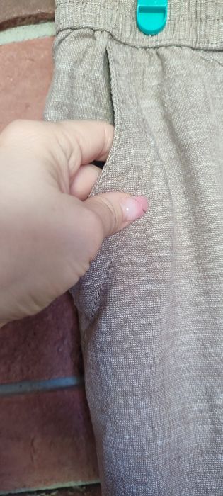 Damskie spodnie letnie z lnem roz Xl.