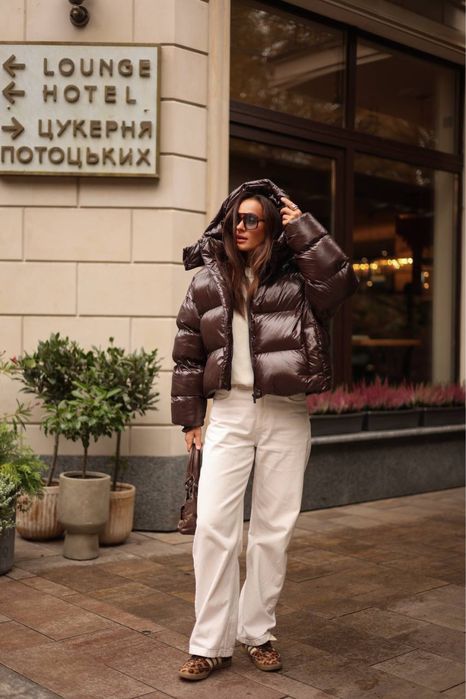 ЧОРНИЙ в наявності !!! Пуфер пуховик куртка зима шоколад