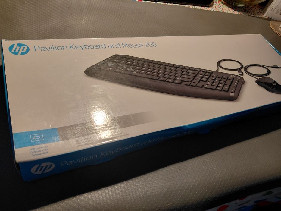 Teclado c/ rato hp novo em caixa
