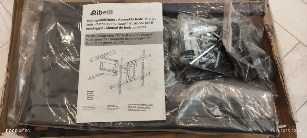 Uchwyt na telewizor Ribelli 45 - 65 cali max 45kg