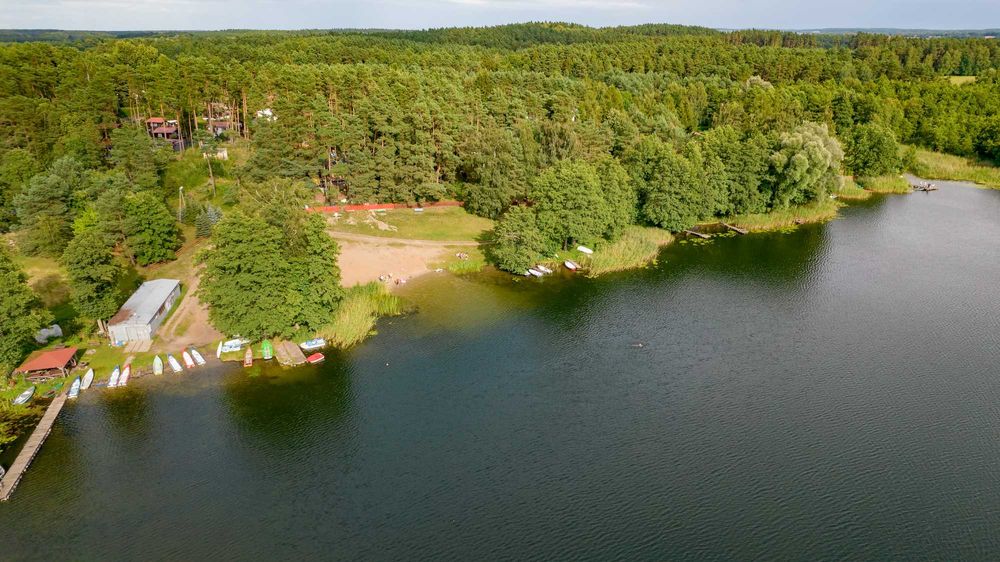 Mazury - apartamenty 4-8 os. jezioro łowisko plaża las